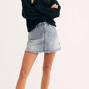 NWT Free People We the Free Denim Mini Skirt